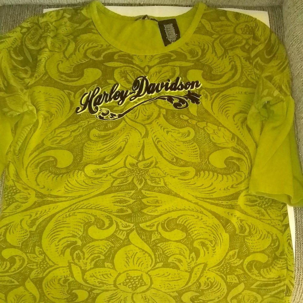 Harley-Davidson Women's Military Green Shirt